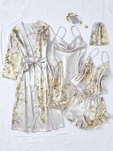 5pcs/set Mermaid Top Shorts Dress Robe Lingerie